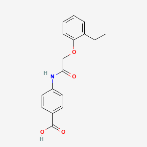 molecular formula C17H17NO4 B5563050 4-[2-(2-Ethylphenoxy)acetamido]benzoic acid 