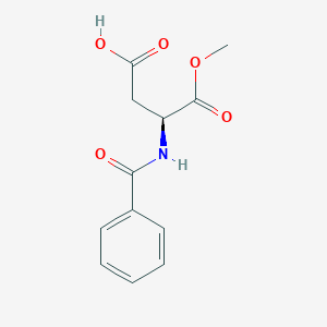 molecular formula C12H13NO5 B556307 (S)-3-Benzamido-4-methoxy-4-oxobutanoic acid CAS No. 82933-21-9
