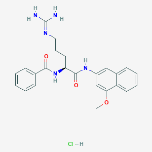 molecular formula C24H28ClN5O3 B556314 Nalpha-Benzoyl-L-arginine 4-methoxy-beta-naphthylamide hydrochloride CAS No. 100900-33-2