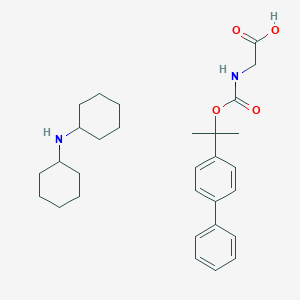 molecular formula C30H42N2O4 B556320 N-cyclohexylcyclohexanamine;2-[2-(4-phenylphenyl)propan-2-yloxycarbonylamino]acetic acid CAS No. 18701-38-7