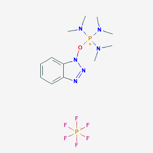 molecular formula C12H22N6OP · PF6 B556323 Tri(dimethylamino)benzotriazol-1-yloxyphosphonium hexafluorophosphate CAS No. 56602-33-6