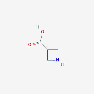 molecular formula C4H7NO2 B556329 3-Azetidinecarboxylic acid CAS No. 36476-78-5