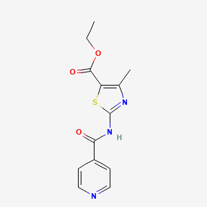 molecular formula C13H13N3O3S B5563343 Ethyl 2-(isonicotinamido)-4-methylthiazole-5-carboxylate 