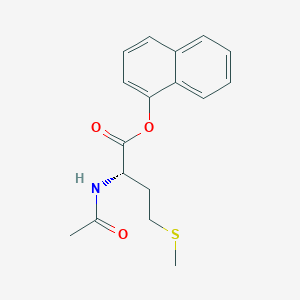 molecular formula C17H19NO3S B556367 N-Acetylmethionine alpha-naphthyl ester CAS No. 69975-69-5