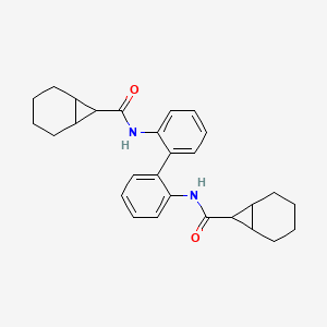 molecular formula C28H32N2O2 B5563797 N-[2-[2-(bicyclo[4.1.0]heptane-7-carbonylamino)phenyl]phenyl]bicyclo[4.1.0]heptane-7-carboxamide 
