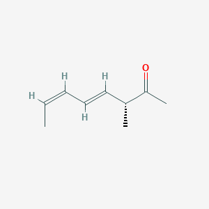 molecular formula C9H14O B055638 (3R,4E,6Z)-3-methylocta-4,6-dien-2-one CAS No. 116454-33-2