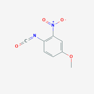 molecular formula C8H6N2O4 B055639 1-isocyanato-4-methoxy-2-nitrobenzene CAS No. 117162-85-3