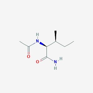 (2S,3S)-2-acetamido-3-methylpentanamide
