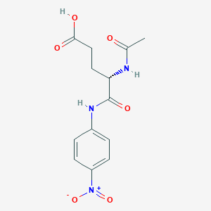 molecular formula C13H15N3O6 B556401 (4S)-4-acetamido-5-(4-nitroanilino)-5-oxopentanoic acid CAS No. 41149-11-5