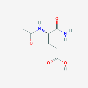 (S)-4-Acetamido-5-amino-5-oxopentanoic acid