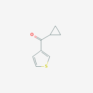 molecular formula C8H8OS B055642 CYCLOPROPYL 3-THIENYL KETONE CAS No. 113348-25-7