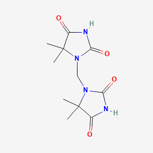 molecular formula C11H16N4O4 B5564252 1,1'-Methylenebis(5,5-dimethylimidazolidine-2,4-dione) CAS No. 3040-92-4