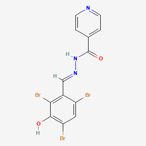 molecular formula C13H8Br3N3O2 B5564323 N'-[(E)-(2,4,6-tribromo-3-hydroxyphenyl)methylidene]pyridine-4-carbohydrazide 