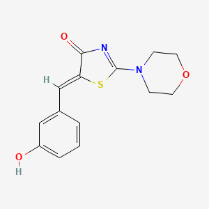 molecular formula C14H14N2O3S B5564430 METHANONE,(1,4-DIHYDRO-1-METHYL-3-PYRIDINYL)PHENYL- CAS No. 5562-53-8