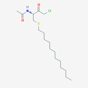 molecular formula C18H34ClNO2S B556454 Acetyl-Cys(dodecyl) chloromethyl ketone CAS No. 253589-60-5