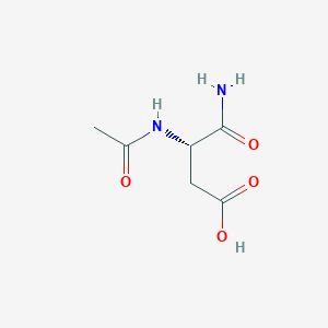 molecular formula C32H38N2O6 B556460 (3S)-3-carbamoyl-3-acetamidopropanoic acid CAS No. 60803-67-0