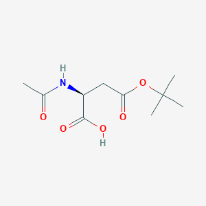 molecular formula C10H17NO5 B556461 (S)-2-Acetamido-4-(tert-butoxy)-4-oxobutanoic acid CAS No. 117833-18-8