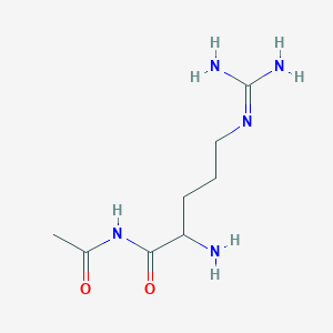 molecular formula C10H13ClFNO2 B556465 戊酰胺，2-(乙酰氨基)-5-((氨基亚氨甲基)氨基)-，(S)- CAS No. 64365-27-1