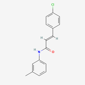 molecular formula C16H14ClNO B5564717 3-(4-chlorophenyl)-N-(3-methylphenyl)acrylamide 