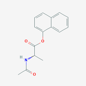 molecular formula C15H15NO3 B556472 L-Alanine, N-acetyl-, 1-naphthalenyl ester CAS No. 69975-68-4
