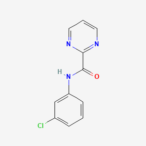 molecular formula C11H8ClN3O B5564758 N-(3-chlorophenyl)-2-pyrimidinecarboxamide 
