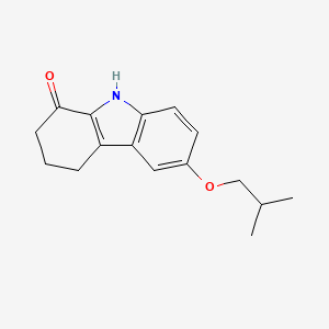 molecular formula C16H19NO2 B5564799 6-(2-methylpropoxy)-2,3,4,9-tetrahydro-1H-carbazol-1-one 