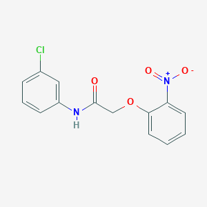 molecular formula C14H11ClN2O4 B5564894 N-(3-chlorophenyl)-2-(2-nitrophenoxy)acetamide 