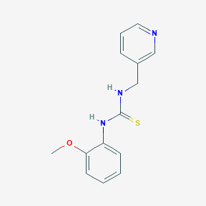 molecular formula C14H15N3OS B5564897 N-(2-methoxyphenyl)-N'-(3-pyridylmethyl)thiourea 