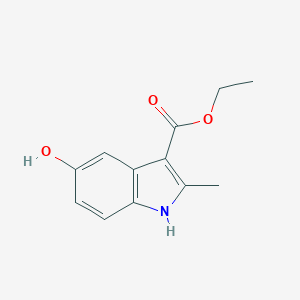 molecular formula C12H13NO3 B556495 Ethyl 5-hydroxy-2-methyl-1H-indole-3-carboxylate CAS No. 7598-91-6