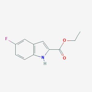molecular formula C11H10FNO2 B556499 ethyl 5-fluoro-1H-indole-2-carboxylate CAS No. 348-36-7