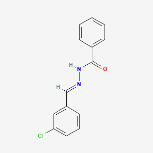 B5565320 N'-(3-chlorobenzylidene)benzohydrazide CAS No. 39575-05-8