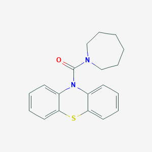 molecular formula C19H20N2OS B5565446 1-azepanyl(10H-phenothiazin-10-yl)methanone 