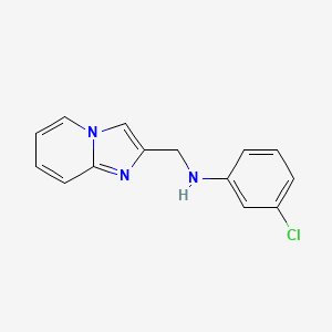 molecular formula C14H12ClN3 B5565646 N-(3-CHLOROPHENYL)-N-IMIDAZO[1,2-A]PYRIDIN-2-YLMETHYLAMINE 
