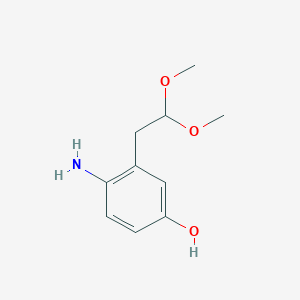 molecular formula C10H15NO3 B556571 4-Amino-3-(2,2-dimethoxyethyl)phenol CAS No. 250739-30-1