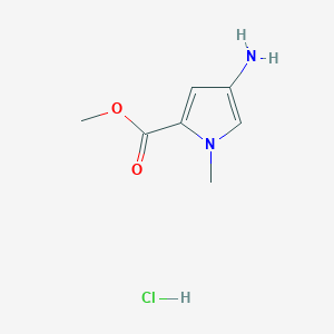 molecular formula C7H11ClN2O2 B556572 methyl 4-amino-1-methyl-1H-pyrrole-2-carboxylate hydrochloride CAS No. 180258-45-1
