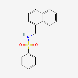 molecular formula C17H15NO2S B5565739 N-(naphthalen-1-ylmethyl)benzenesulfonamide 