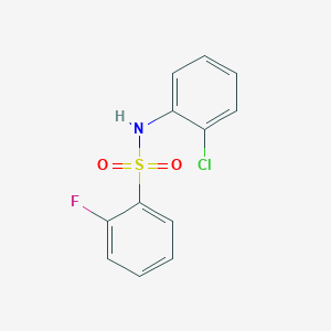 molecular formula C12H9ClFNO2S B5565749 (2-Chlorophenyl)[(2-fluorophenyl)sulfonyl]amine 