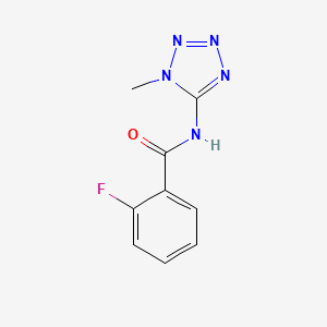 molecular formula C9H8FN5O B5565767 2-FLUORO-N-(1-METHYL-1H-1,2,3,4-TETRAZOL-5-YL)BENZAMIDE 