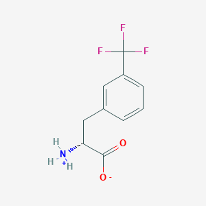 molecular formula C10H10F3NO2 B556580 (R)-2-Amino-3-(3-(trifluoromethyl)phenyl)propanoic acid CAS No. 14464-67-6