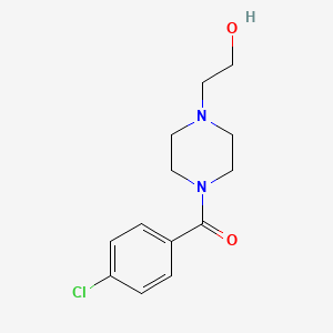 molecular formula C13H17ClN2O2 B5565827 2-[4-(4-CHLOROBENZOYL)PIPERAZIN-1-YL]ETHAN-1-OL 