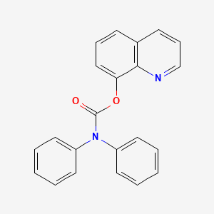 molecular formula C22H16N2O2 B5565935 Quinolin-8-yl diphenylcarbamate 