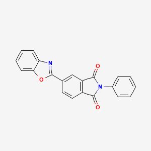 molecular formula C21H12N2O3 B5566107 5-(1,3-Benzoxazol-2-yl)-2-phenylisoindole-1,3-dione 