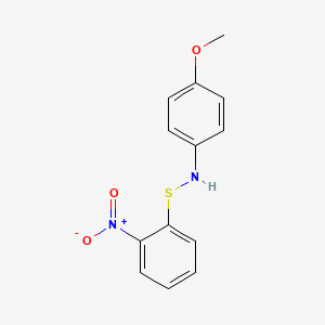 molecular formula C13H12N2O3S B5566108 Benzenesulfenamide, N-(4-methoxyphenyl)-2-nitro- CAS No. 4997-95-9