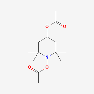 molecular formula C13H23NO4 B5566299 4-(ACETYLOXY)-2,2,6,6-TETRAMETHYLPIPERIDIN-1-YL ACETATE 