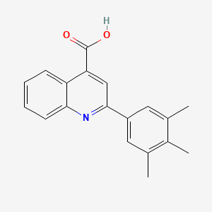 molecular formula C19H17NO2 B5566323 2-(3,4,5-Trimethylphenyl)quinoline-4-carboxylic acid 