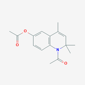 molecular formula C16H19NO3 B5566325 1-Acetyl-2,2,4-trimethyl-1,2-dihydroquinolin-6-yl acetate 