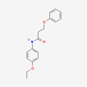 molecular formula C17H19NO3 B5566565 N-(4-ethoxyphenyl)-3-phenoxypropanamide 