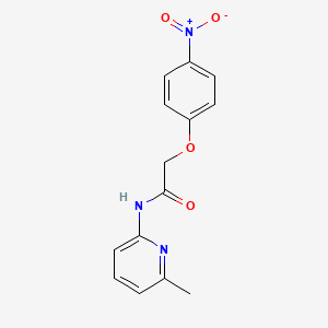 molecular formula C14H13N3O4 B5566696 N-(6-methylpyridin-2-yl)-2-(4-nitrophenoxy)acetamide 