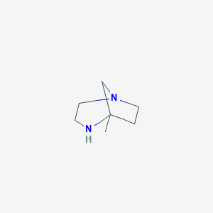 molecular formula C7H14N2 B055667 5-Methyl-1,4-diazabicyclo[3.2.1]octane CAS No. 111453-71-5