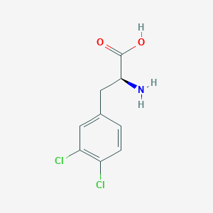 molecular formula C9H9Cl2NO2 B556688 3,4-Dichloro-L-phenylalanine CAS No. 52794-99-7
